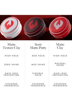 ATLAS Atlas Matte Texture Clay 2.4 Ounce is a No Shine, Ultra Lightweight, Medium to Firm Hold, Thickening, Texturizing, Separating, Hair Styling and Grooming Product for Men and Women  - Image 2