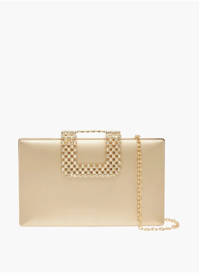 Flora Bella By Shoexpress Women's Embellished Clutch with Chain Strap