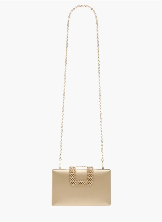 Flora Bella By Shoexpress Women's Embellished Clutch with Chain Strap