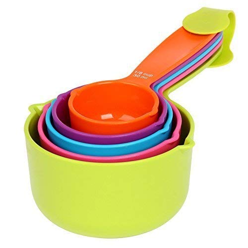 INKULTURE Baking Measurement Measuring Cups and Spoons Set 5 Piece messuring Cup - Image 1