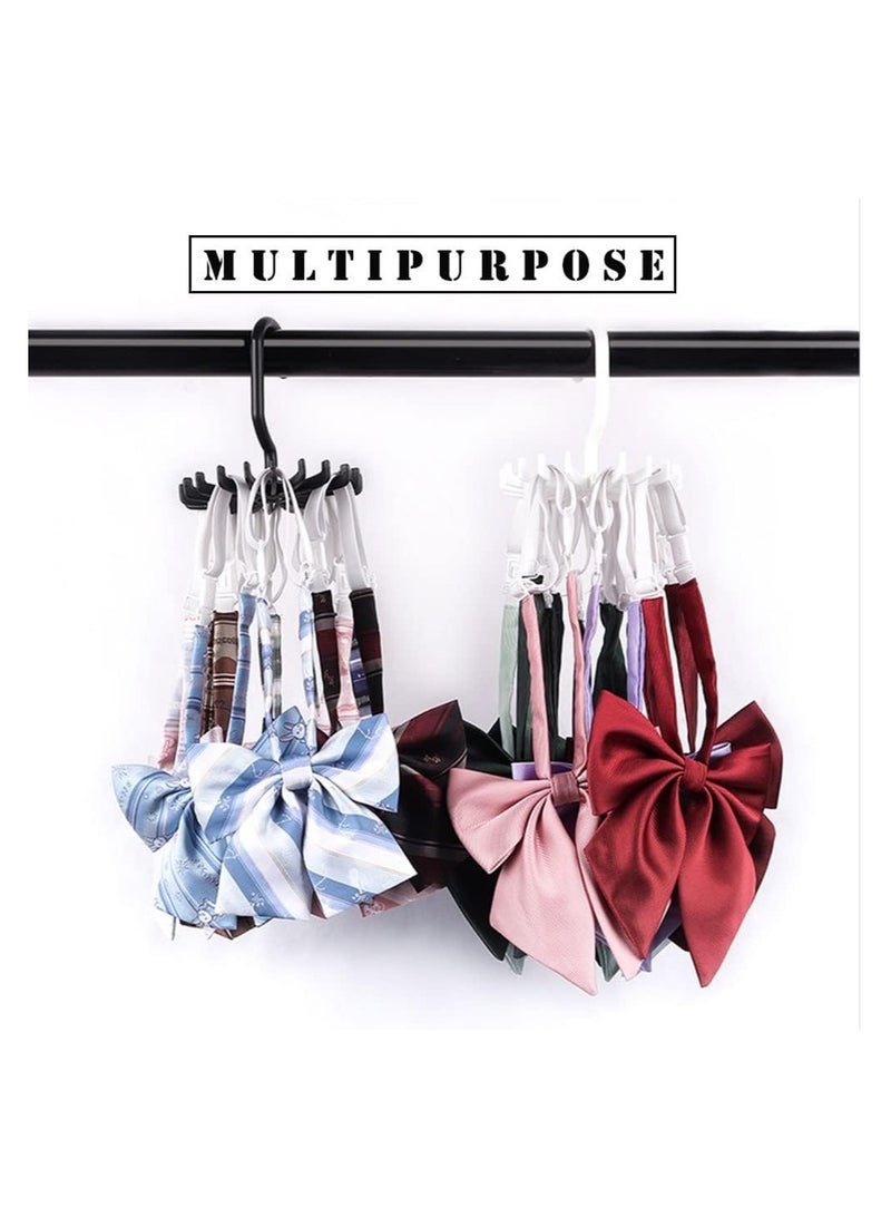 4 Pack Multifunctional Tie Rack 20 Claw Hanger Rotating Belt Scarf Hanger Holder Hook For Closet Storage  - Image 3