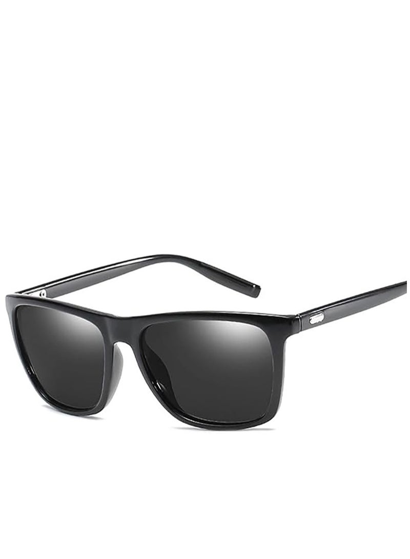 نظارة شمسية بإطار بلاستيكي عاكسة ومستقطبة Uv400 للنساء والرجال - Image 1