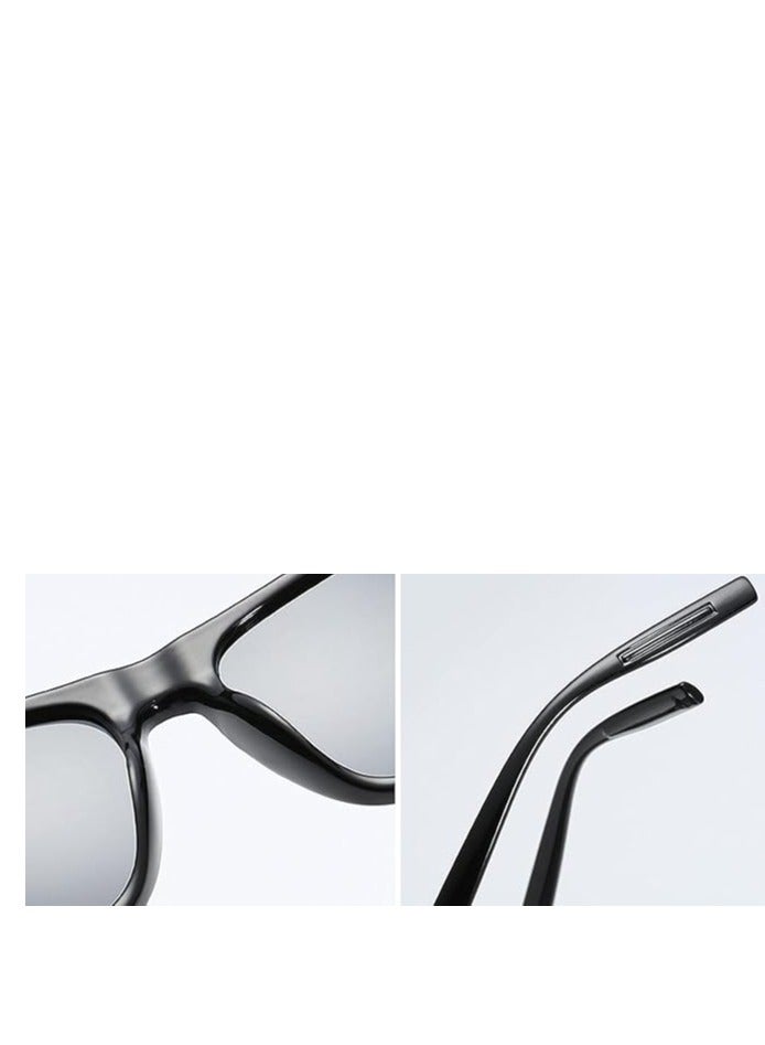 نظارة شمسية بإطار بلاستيكي عاكسة ومستقطبة Uv400 للنساء والرجال - Image 3