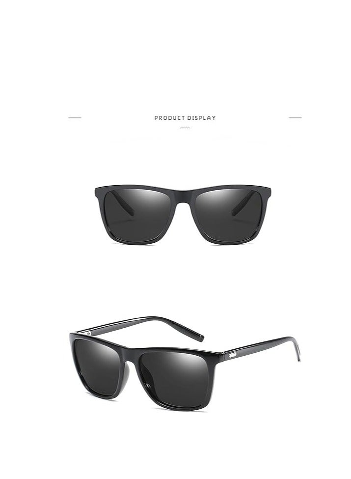 نظارة شمسية بإطار بلاستيكي عاكسة ومستقطبة Uv400 للنساء والرجال - Image 5