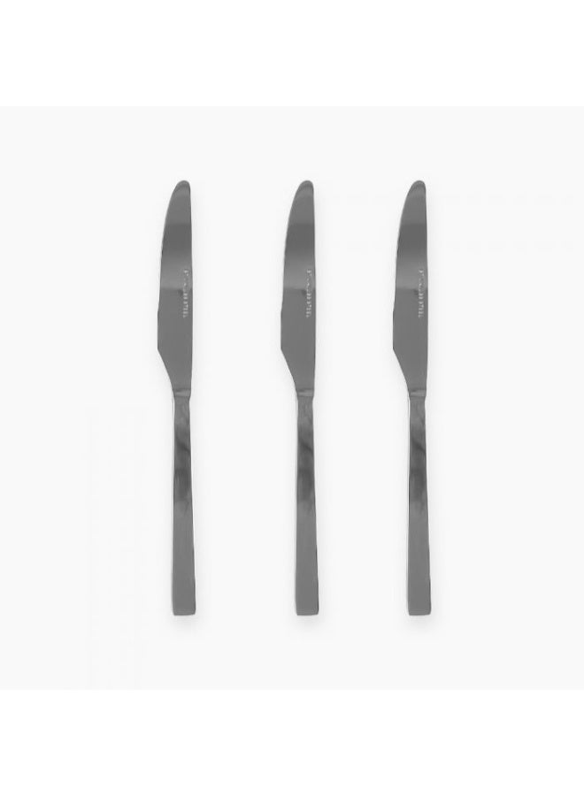 Zinnia 3-Piece Set Stainless Steel Classy/Mirror Table Knife , Silver - Image 2