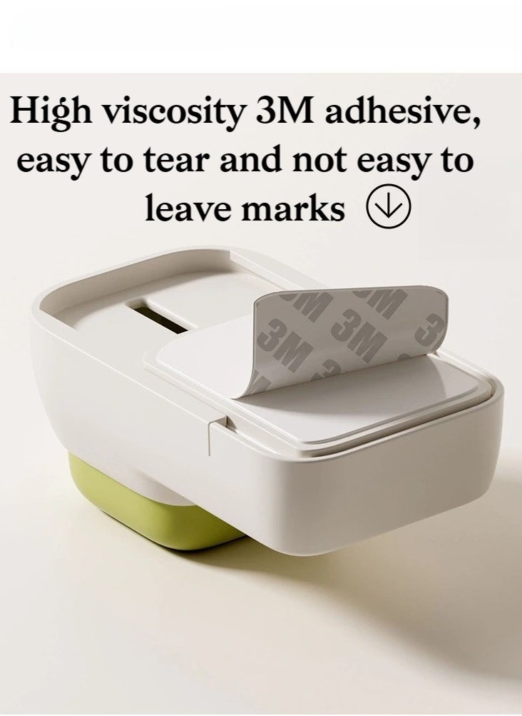 Generic - Child Safety Door Stopper with Anti-Pinch Finger Guard – Adjustable Lock Switch, Soft Silicone Head, Strong 3M Adhesive, Easy to Install (Green) - Image 1