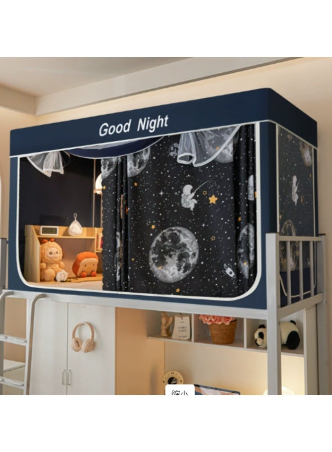 Arabest Bed Canopy Tents Curtain Blackout Curtain Single Bed Tent Curtain Student Shading Cloth Bed Canopy Mosquito Net Student Sleep Privacy Protection - Image 1