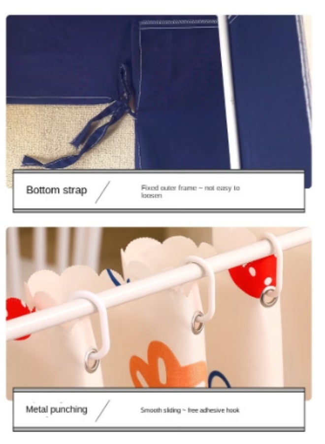 Arabest Bed Canopy Tents Curtain Blackout Curtain Single Bed Tent Curtain Student Shading Cloth Bed Canopy Mosquito Net Student Sleep Privacy Protection - Image 2