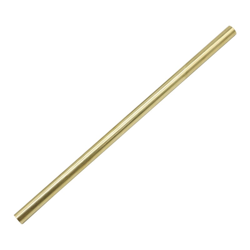 PGCOKO Brass Solid Round Rod Lathe Bar Stock, 1/2 inch in Diameter 12 inch in Length - Image 1