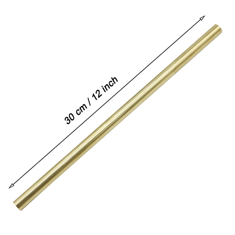 PGCOKO Brass Solid Round Rod Lathe Bar Stock, 1/2 inch in Diameter 12 inch in Length - Image 4