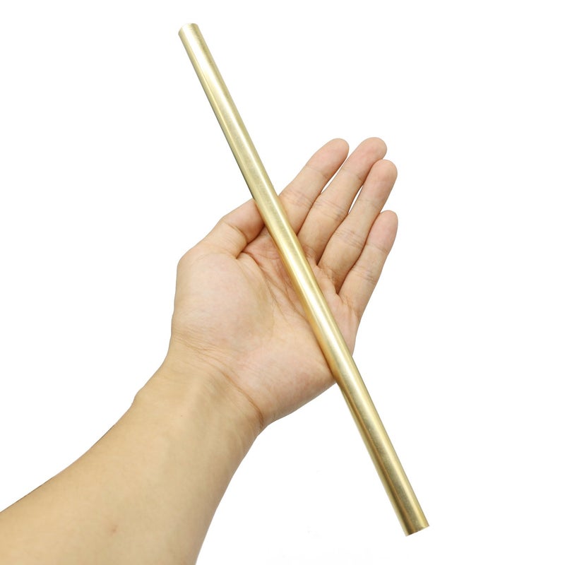 PGCOKO Brass Solid Round Rod Lathe Bar Stock, 1/2 inch in Diameter 12 inch in Length - Image 3