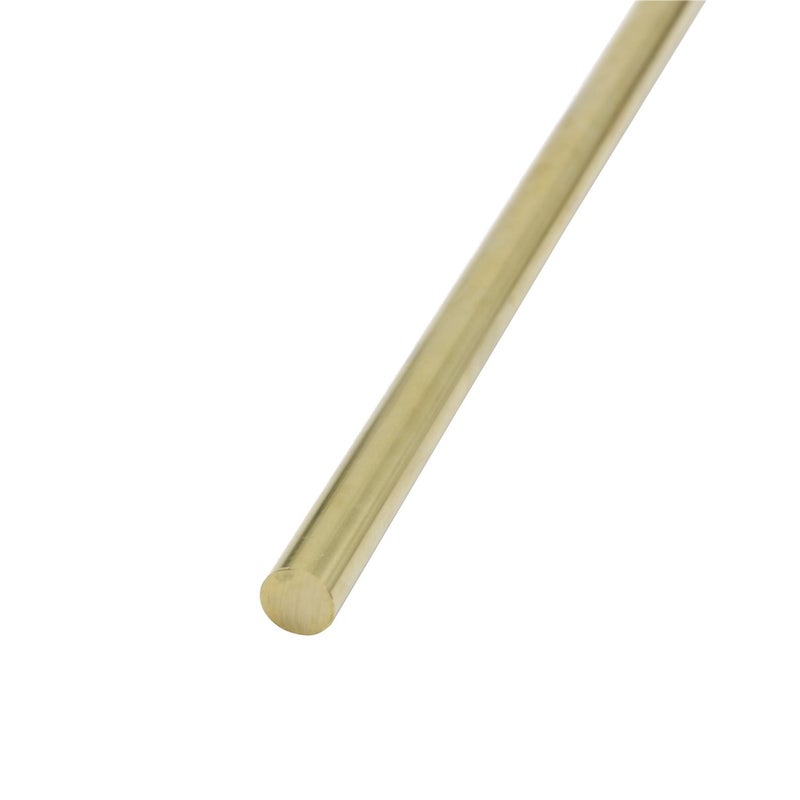 PGCOKO Brass Solid Round Rod Lathe Bar Stock, 1/2 inch in Diameter 12 inch in Length - Image 2