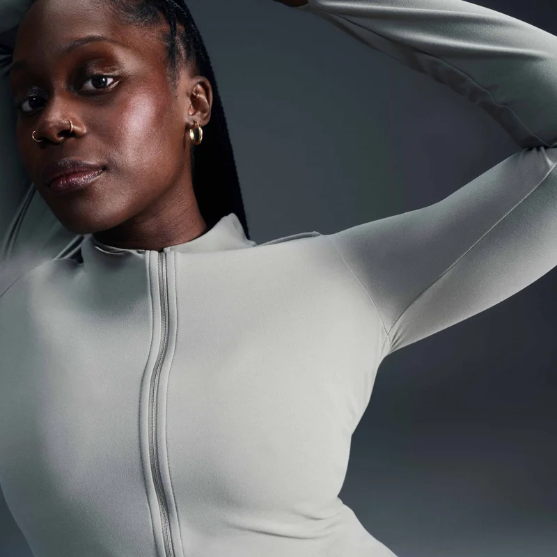 Nike Women's Zenvy Dri-FIT Full-Zip Yoga Top