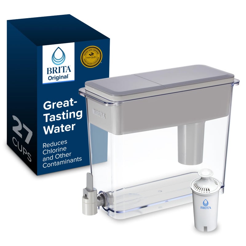 Brita UltraMax Large Water Dispenser With Standard Filter BPAFree Reduces Copper Cadmium and Mercury Impurities Lasts 2 Months or 40 Gallons Includes 1 Filter Kitchen Accessories Large 27Cup - Image 2