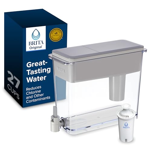 Brita UltraMax Large Water Dispenser With Standard Filter BPAFree Reduces Copper Cadmium and Mercury Impurities Lasts 2 Months or 40 Gallons Includes 1 Filter Kitchen Accessories Large 27Cup - Image 1