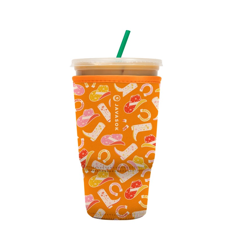 Sok It Java Sok Iced Coffee & Cold Soda Insulated Neoprene Cup Sleeve (Cowgirl Couture  XLarge: 38-42oz) - Image 1