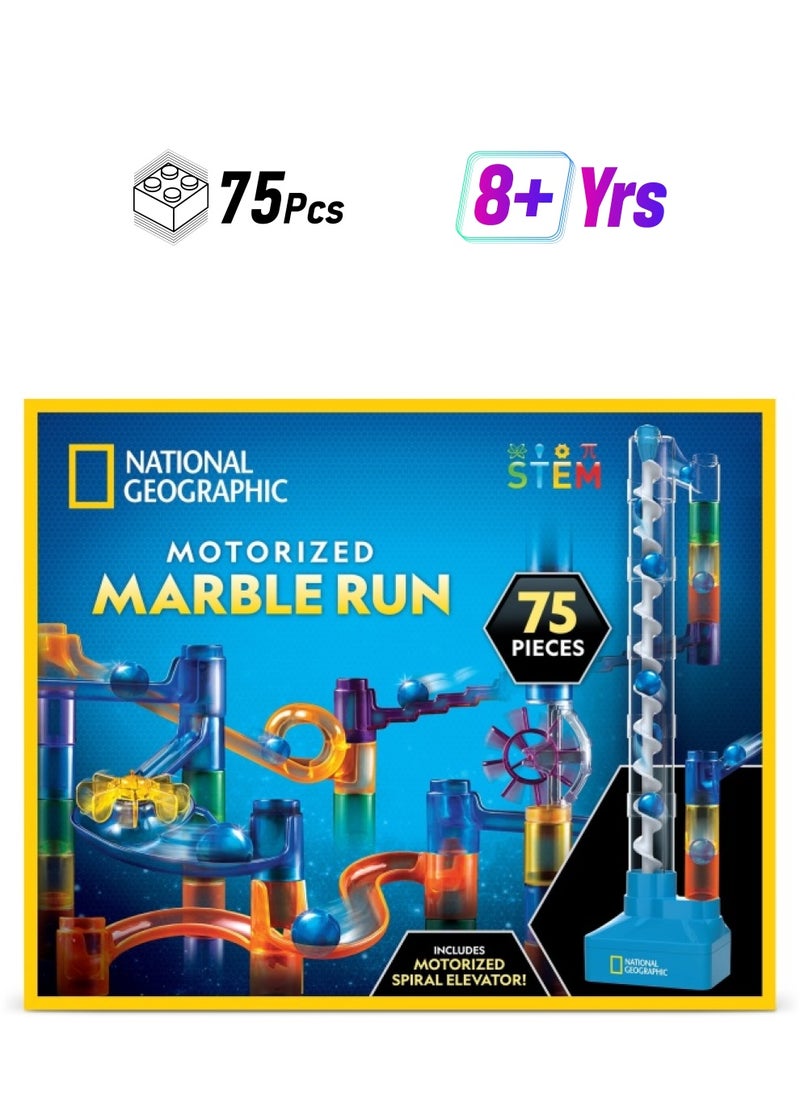 NATIONAL GEOGRAPHIC National Geographic Motorized Marble Run Kit (75 Pieces)  - Image 1