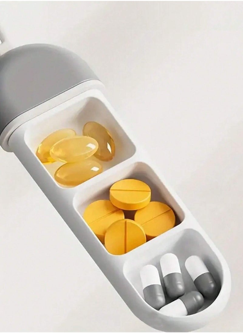 Generic Compact and Durable Anti-Moisture Three-Compartment Pill Box - Waterproof Seal, Eco-Friendly ABS Material, Large Capacity, Ideal for Travel, Daily Use, Medication Storage, and Easy Carry  - Image 2