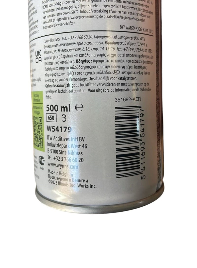 WYNN'S Wynns W54179 Carburetor and Air Intake Cleaner 500ml - Image 3
