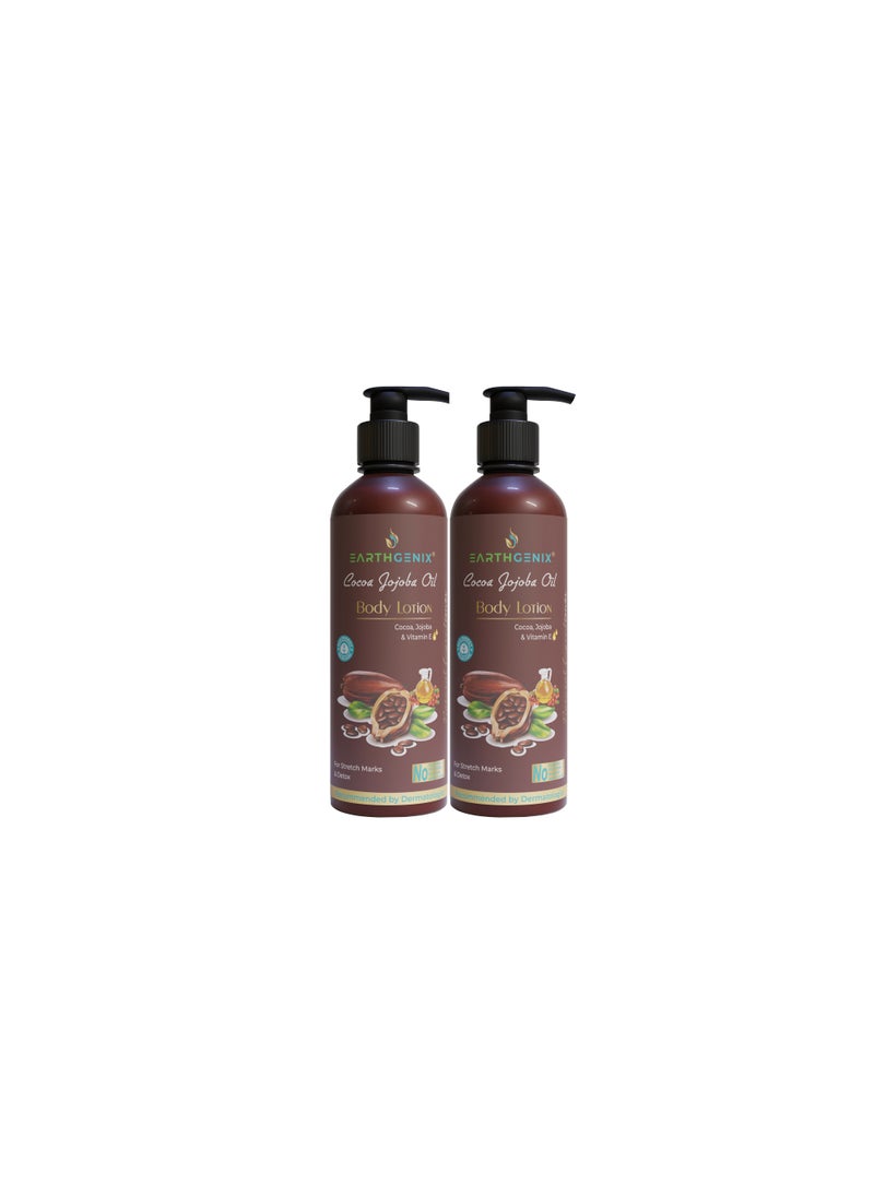 Earthgenix 2-Pieces Cocoa Jojoba Oil Body Lotion 500Ml  - Image 1