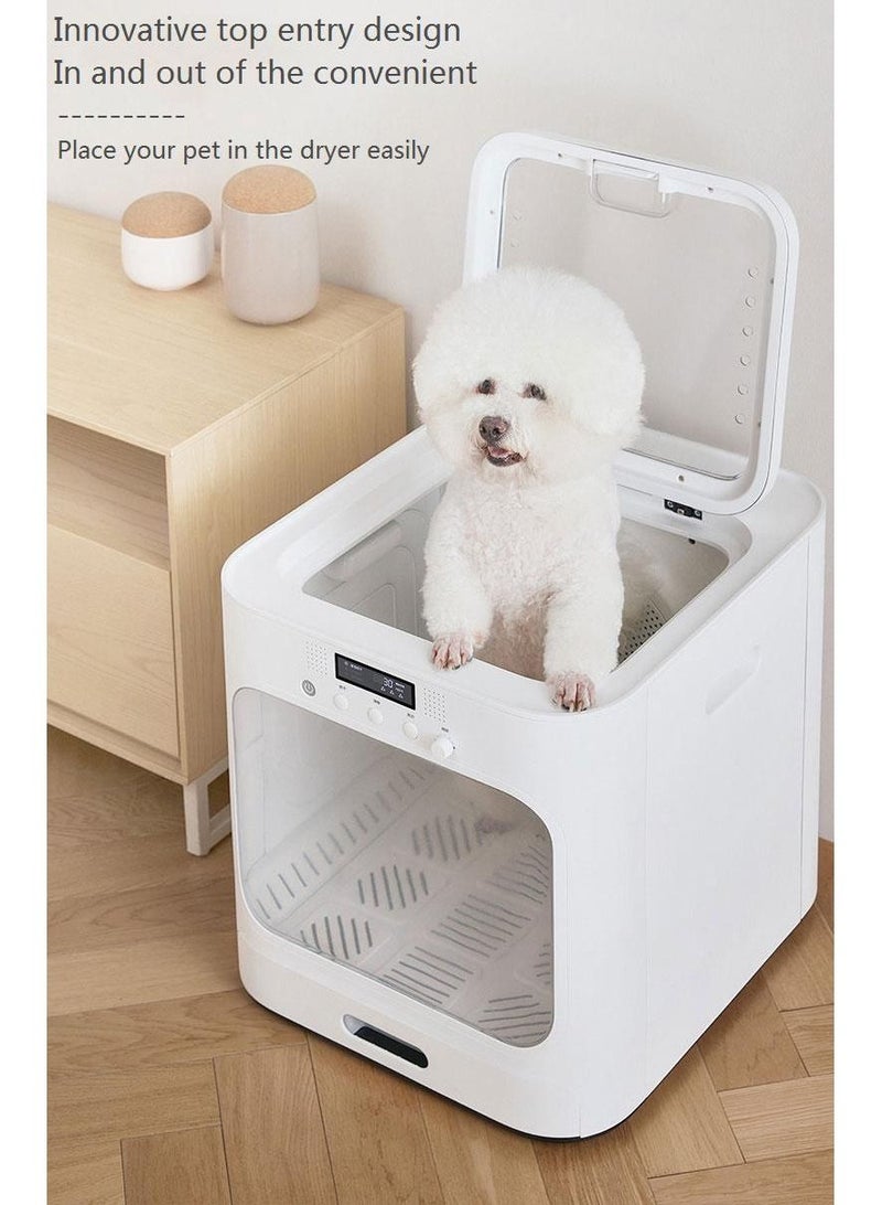 Cool Baby COOLBABY Intelligent Pet Drying Box,Household Pet Dryer,Automatic,Temperature Control,Full-Bottom Air Supply,Quiet,White - Image 2