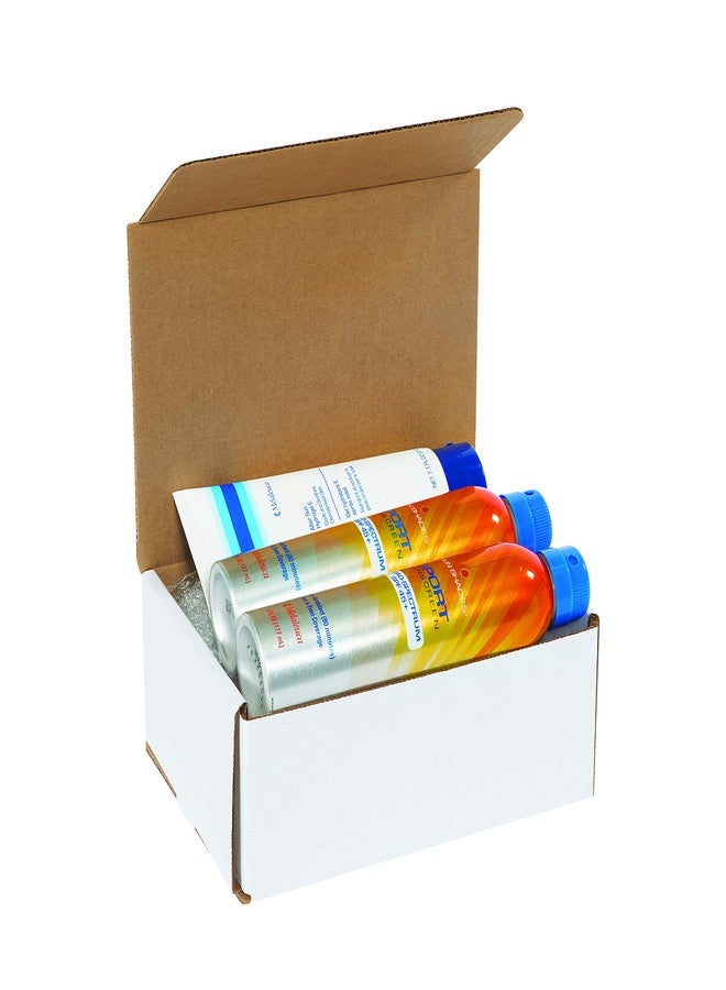 Aviditi White Corrugated Cardboard Mailing Boxes, 3 x 3 x 1 Inches, Pack of 50, Crush-Proof, for Shipping, Mailing and Storing - Image 4