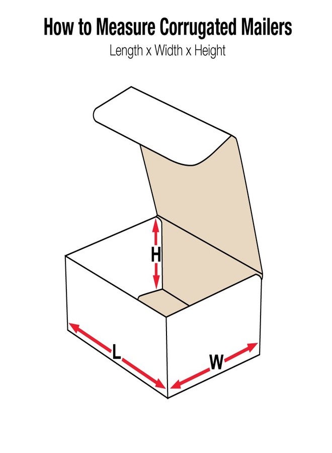 Aviditi White Corrugated Cardboard Mailing Boxes, 3 x 3 x 1 Inches, Pack of 50, Crush-Proof, for Shipping, Mailing and Storing - Image 2
