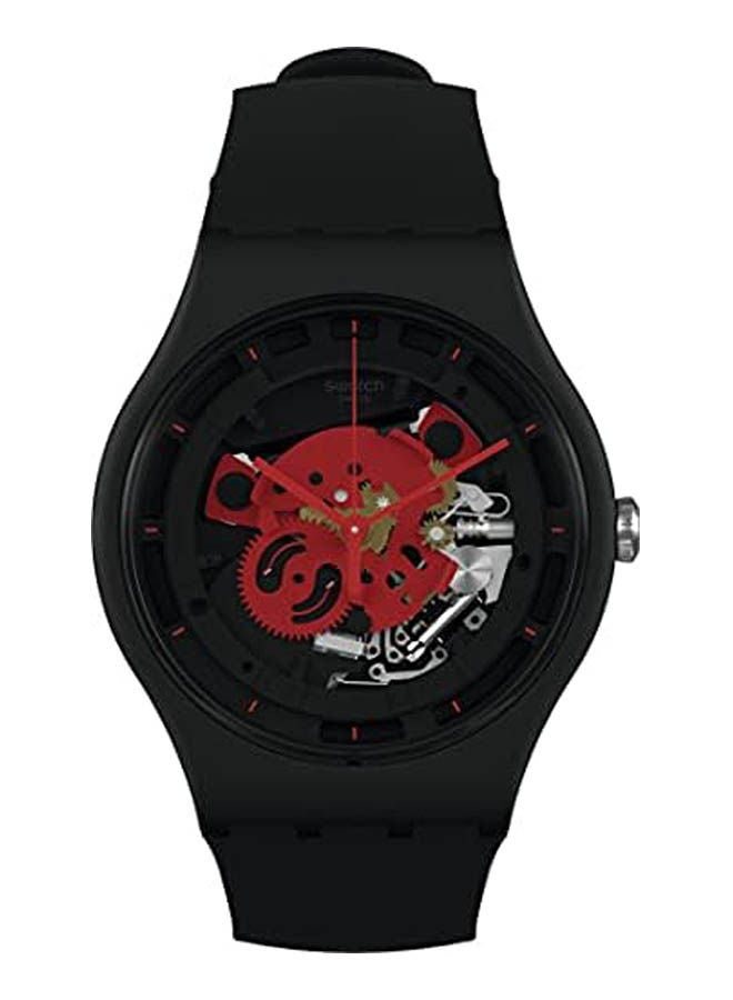 سواتش ساعة يد من سيليكون عقارب ومقابض SO32B110 - Image 1