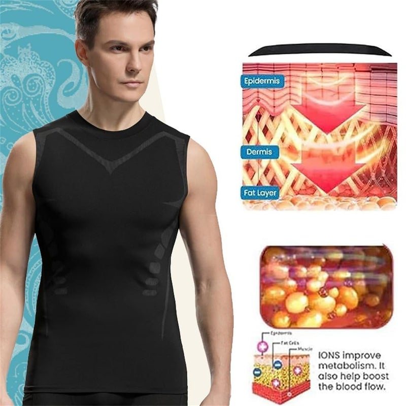New Version Ionic Shaping Vest - Energxcell Ionic Shaping Vest Crewneck Slimming Compression Tank - Image 5