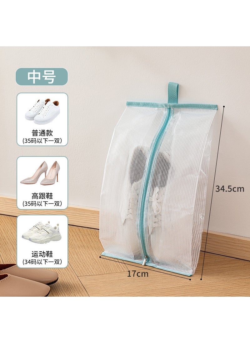 Arabest Home Shoe Storage Bags Dustproof Waterproof Transparent PVC Sky Blue-Medium [1 Pack]]