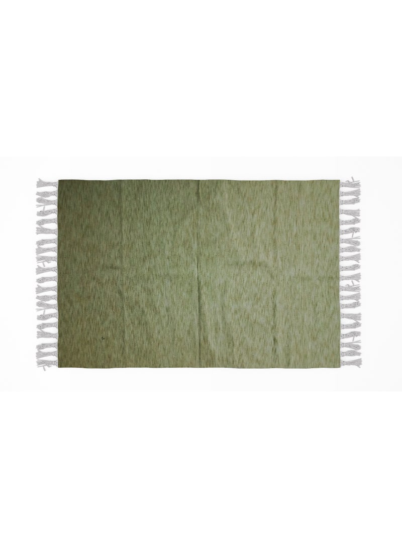 handmade wool rug -1.95*1 m-green - Image 1