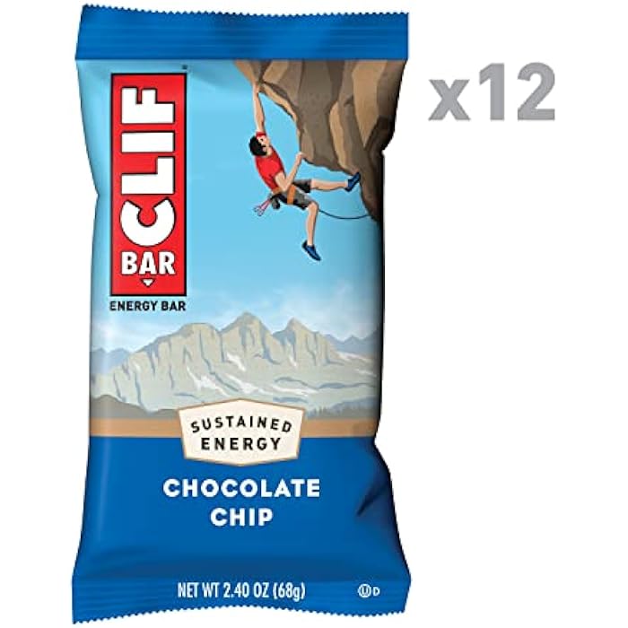 CLIF BARS - Energy Bars - Chocolate Chip - Made with Organic Oats - Plant Based Food - Vegetarian - Kosher (2.4 Ounce Protein Bars, 12 Count) Packaging May Vary - Image 2