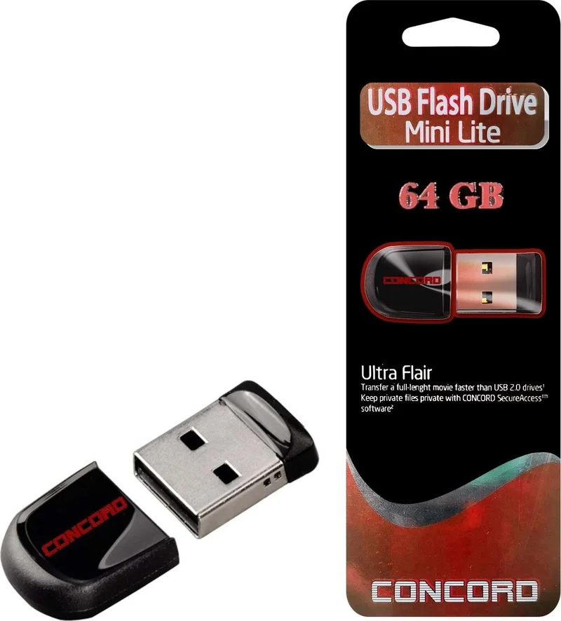 CONCORD USB Flash Memory 64GB Mini Lite C-UML64