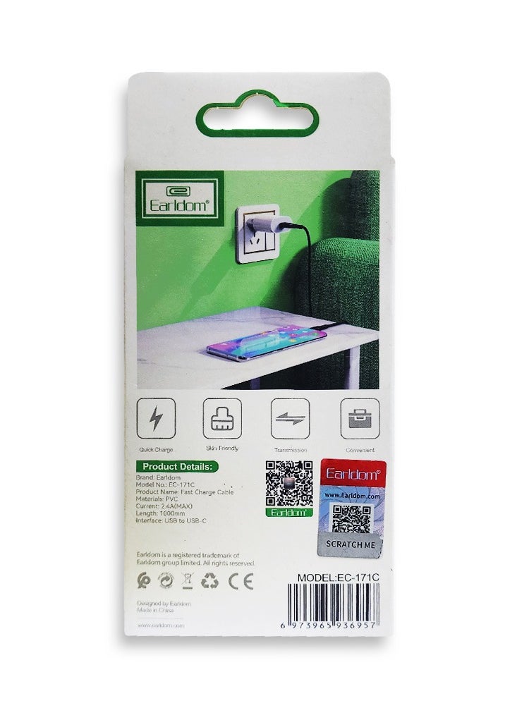 USB to Type-C conversion cable 2.1A , EC-171C