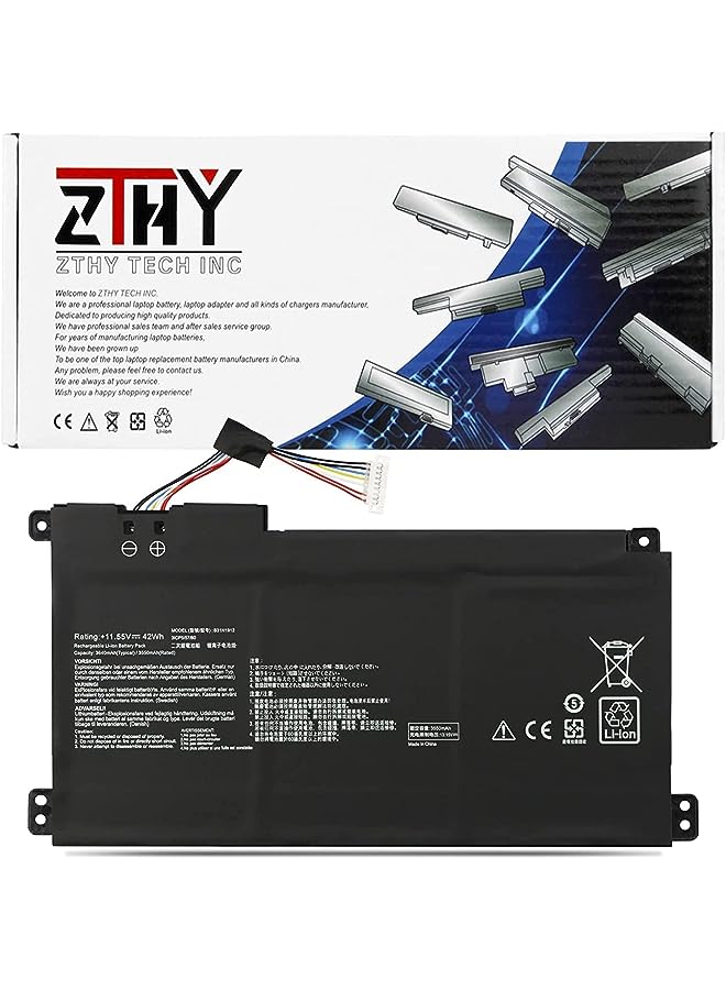 ZTHY B31N1912 C31N1912 Laptop Battery Compatible With Asus Vivobook 14 E410 E410Ma-Ek007Ts E410Ka L410 L410Ma-Bv037Ts F414Ma E510Ma E510Ka L510Ma 0B200-03680000 42Wh - Image 1