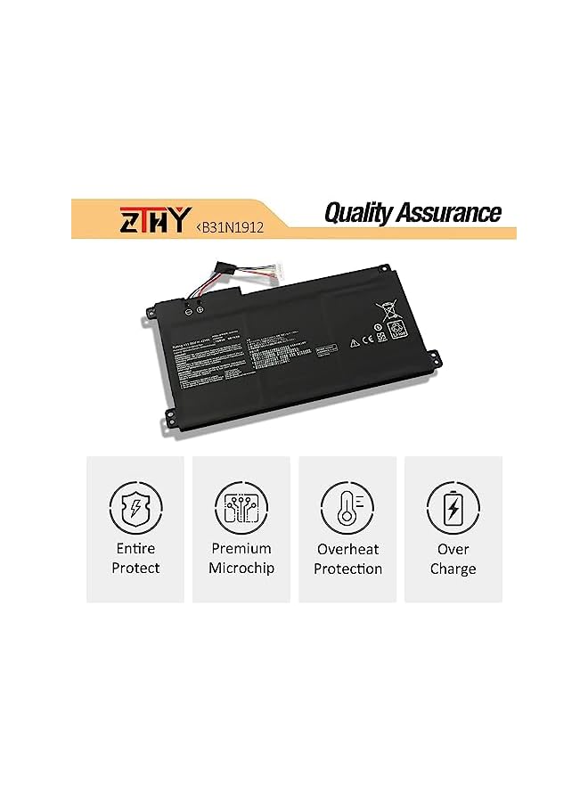 ZTHY B31N1912 C31N1912 Laptop Battery Compatible With Asus Vivobook 14 E410 E410Ma-Ek007Ts E410Ka L410 L410Ma-Bv037Ts F414Ma E510Ma E510Ka L510Ma 0B200-03680000 42Wh - Image 4