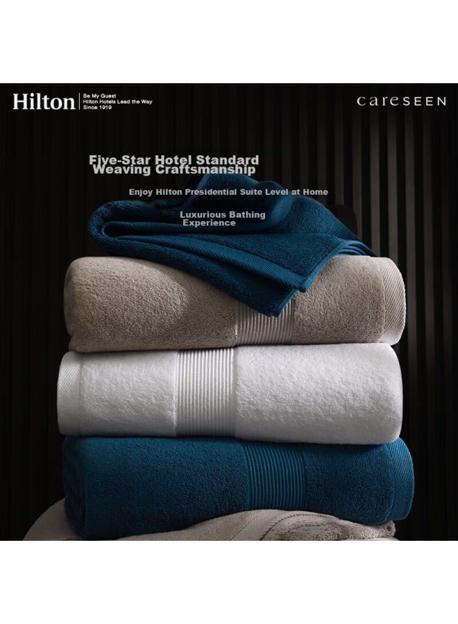 Canasin Kang'erxin 1000g Extra Thick Hilton Pure Cotton Bath Towel, Grade A, For Men And Women, Adult Bath Towel, Gray, Jd Customized Version - Image 1