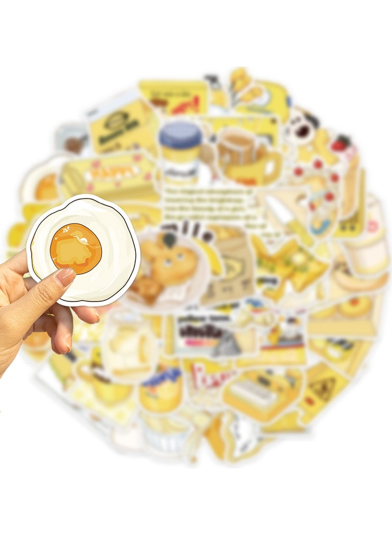 50 Pcs Cute Yellow Stickers Vinyl Waterproof Stickers for Adults Luggage Laptop Water Bottle Skateboard - Image 4