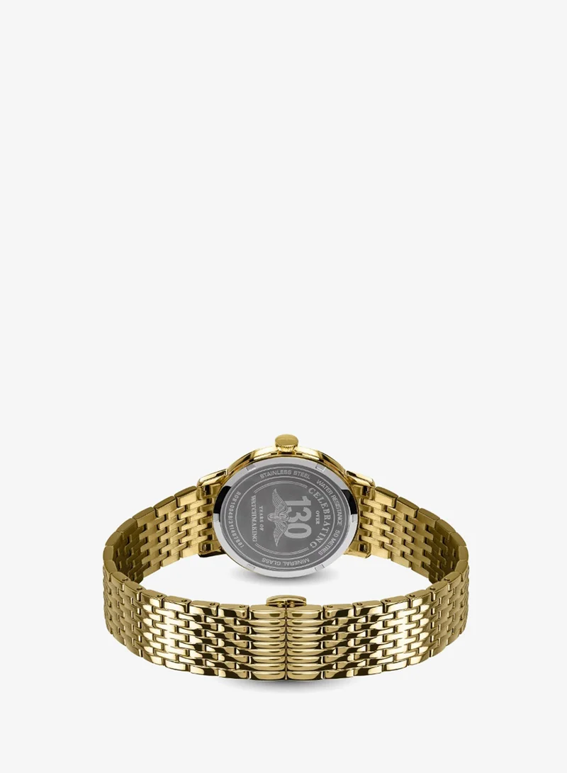 Rotary  Rotary Men's 1895 Gold Plated Stainless Steel Bracelet Watch for Men | Best Price UAE
