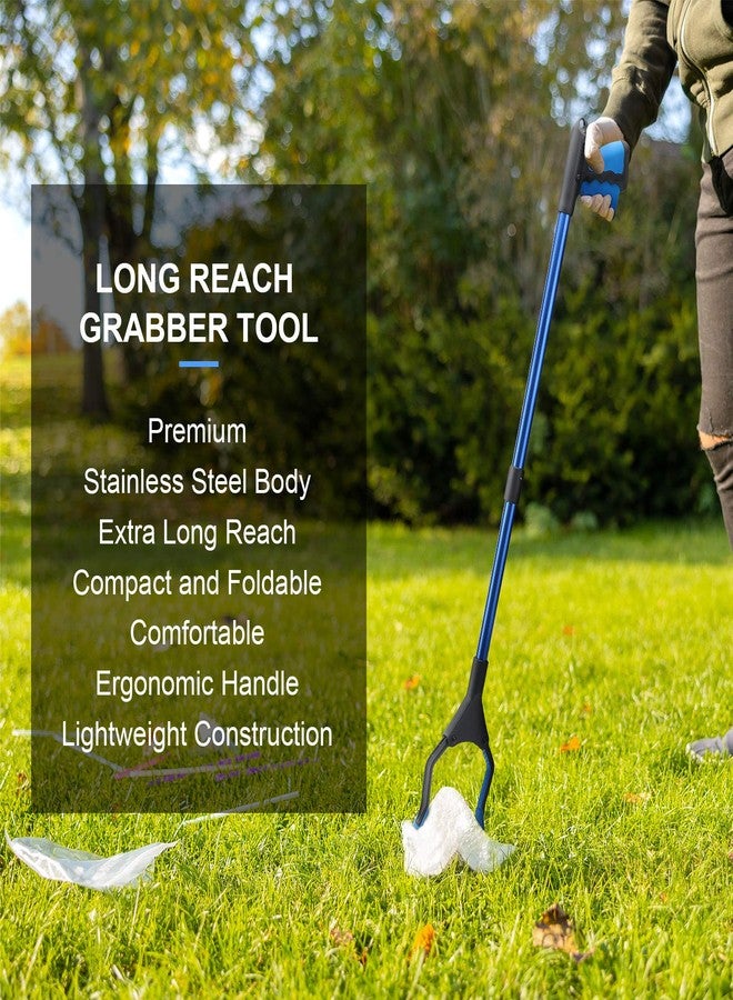 Patelai 32 Grabber Reacher Tool 2 Pack Foldable Reacher Grabber Pickup Tool with Rotating Jaw and Magnet Trash Picker Upper Extra Long Lightweight for Elderly Heavy Duty Handy Trash Claw - Image 5
