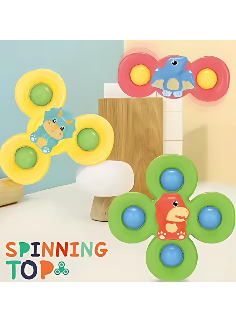 Twisoo Suction Cup Insect Spinner Toys – Fun Baby Bath Toys & Toddler Sensory Spinners, Insect-Themed Fidget Tops for Fingers, Stick to Smooth Surfaces, BPA-Free Educational Toys. - Image 1