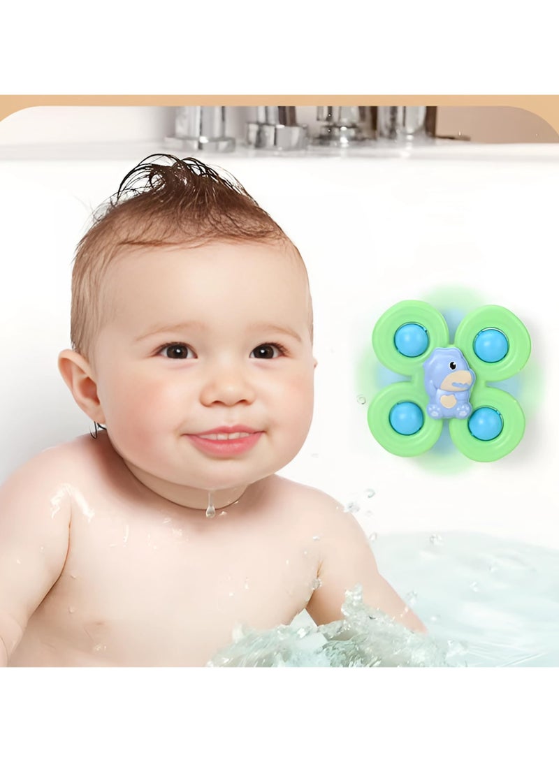 Twisoo Suction Cup Insect Spinner Toys – Fun Baby Bath Toys & Toddler Sensory Spinners, Insect-Themed Fidget Tops for Fingers, Stick to Smooth Surfaces, BPA-Free Educational Toys. - Image 3