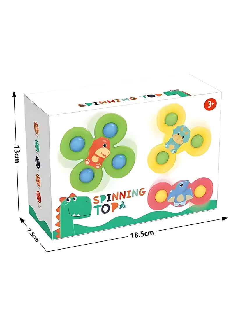 Twisoo Suction Cup Insect Spinner Toys – Fun Baby Bath Toys & Toddler Sensory Spinners, Insect-Themed Fidget Tops for Fingers, Stick to Smooth Surfaces, BPA-Free Educational Toys. - Image 4