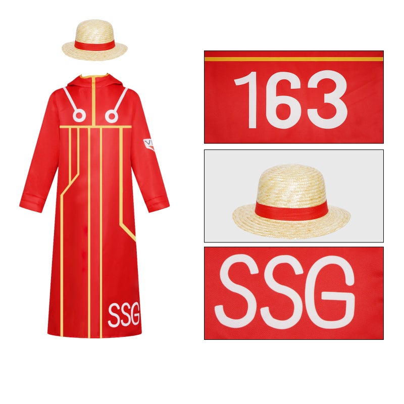 One Piece Egghead Island Luffy Cosplay Costume Egghead Island Arc Future Island Luffy Cosplay Outfit - Image 3
