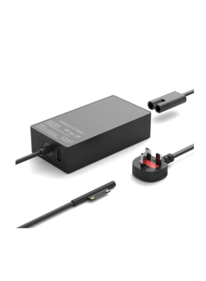 Terabyte 65W Surface Pro Laptop Charger for Microsoft Surface Pro 10, 9, 8, 7+, 7, 6, 5, 4, 3, X, Windows Surface Laptop 6, 5, 4, 3, 2, 1, Surface Go Tablet, Surface Book 3, 2, 1, Support 44W, 36W, LED, 10FT - Image 1