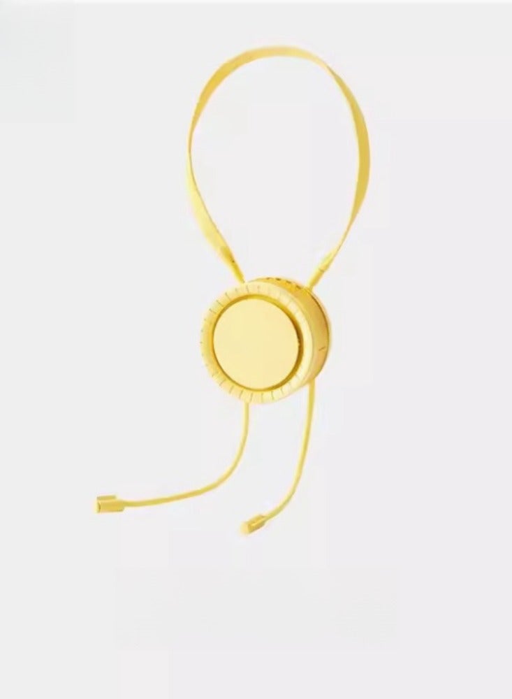 Loquat Hanging neck fan USB portable large capacity, lazy person under focus, handheld small summer charging, no leaves outdoor - Image 1