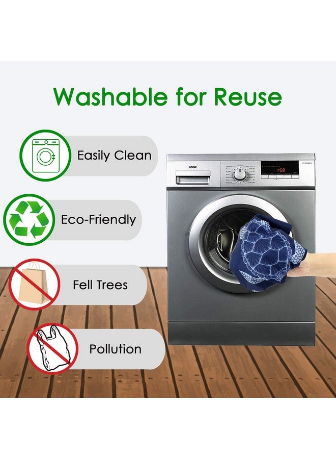 BeeGreen Christmas Gifts Animal Lover Gifts for Women Reusable Grocery Bags Foldable Shopping Totes 12 Pack Cute Holiday Bags with Handles Large Cloth Gift Bags Cute Groceries Bags Bulk Heavy Duty - Image 5