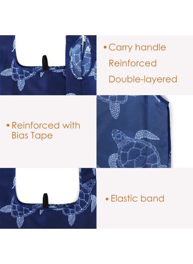 BeeGreen Christmas Gifts Animal Lover Gifts for Women Reusable Grocery Bags Foldable Shopping Totes 12 Pack Cute Holiday Bags with Handles Large Cloth Gift Bags Cute Groceries Bags Bulk Heavy Duty - Image 2