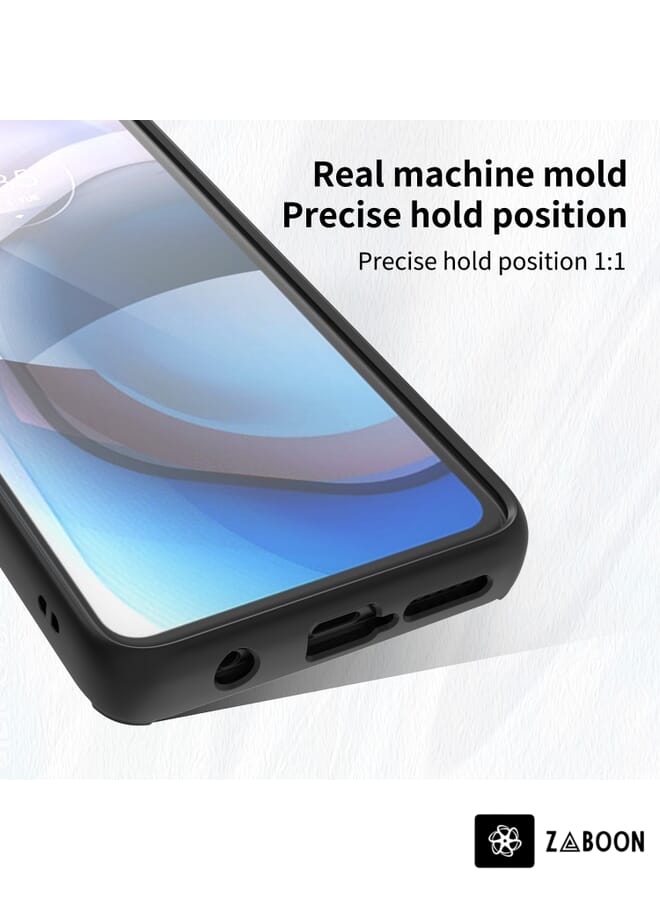 Zaboon Protective Case Cover For Motorola One 5G Ace Q Shadow 1 Series TPU + PC  with Ring - Image 5