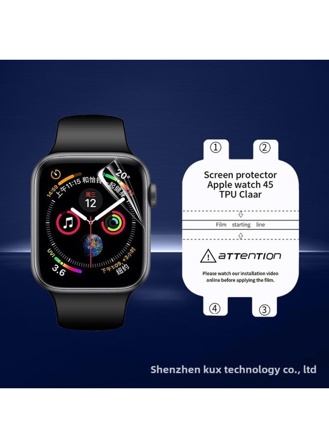 Apple Watch Film AppleWatch Protective Film 45mm Tempered Film Ultra HD Anti-Scratch Film S9/10-Color: An Additional 1.5 Yuan-Size:【49MM】iWatch Ultra/Ultra2/Ultra3  - Image 1